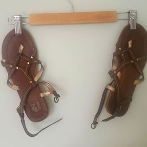 Flat strappy sandals